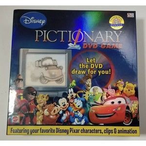 Disney Pictionary DVD Game Pixar Brand New In Box Unopened Factory Sealed Mattel